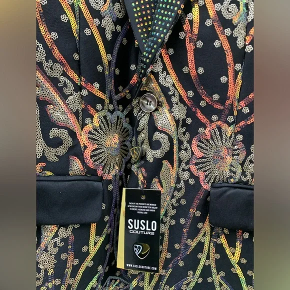 Sulso Couture Black/Gold Blazer